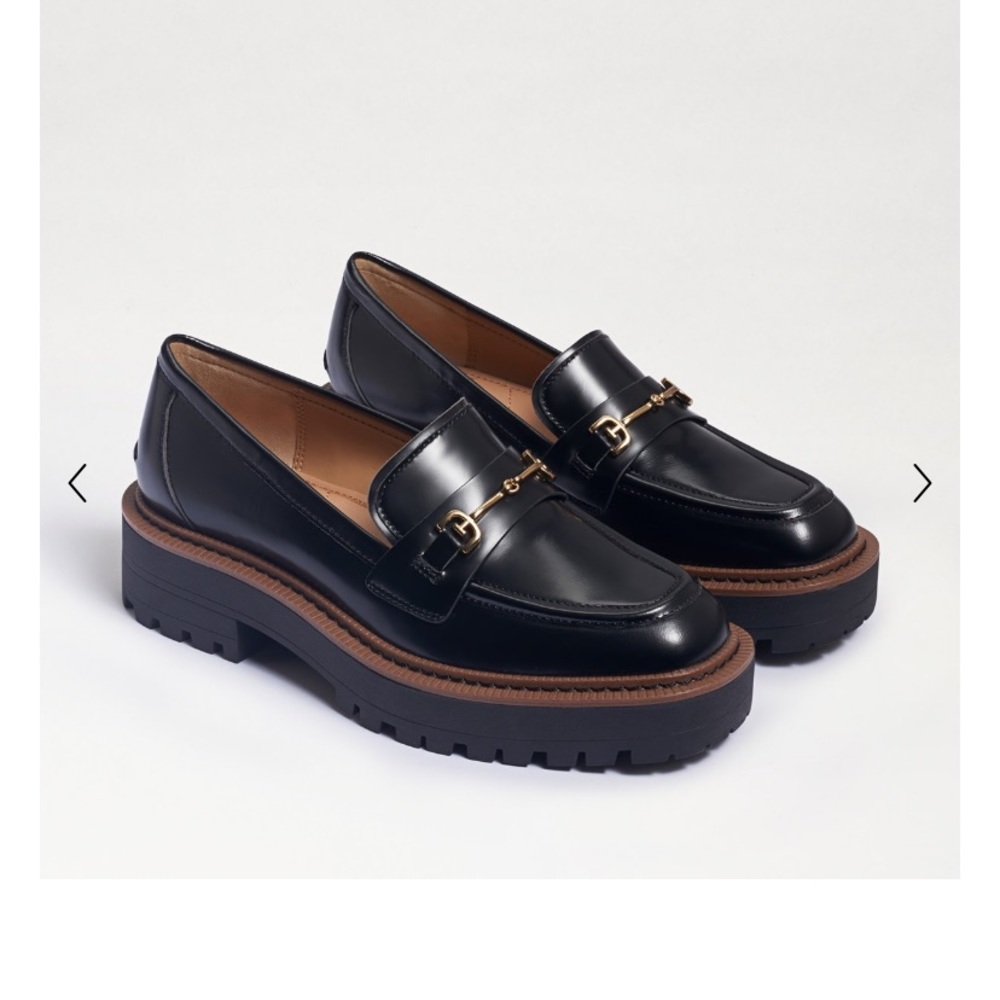 Sam Edelman Chunky Black Loafers